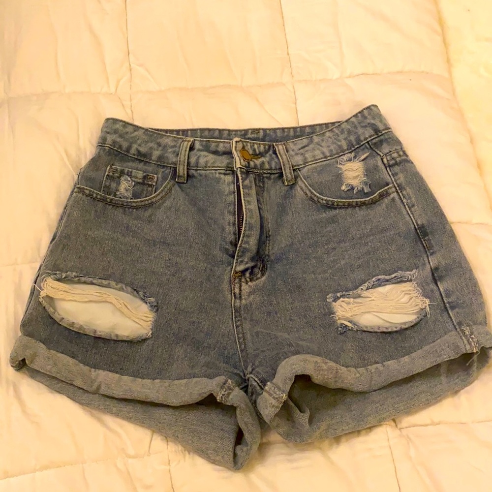 Denim shorts